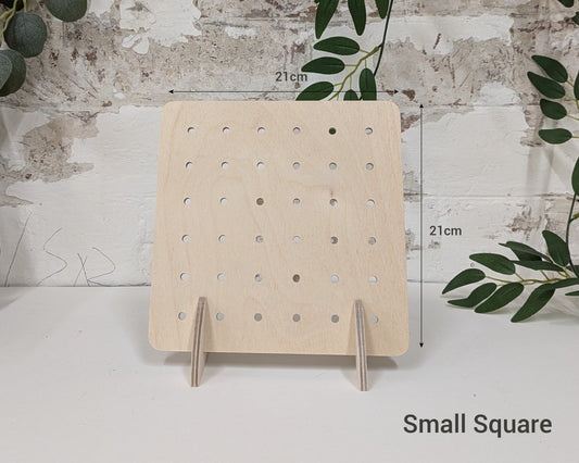 Small Wooden Pegboard - Multiple Sizes - Birch Plywood - Versatile and Stylish Display Solution