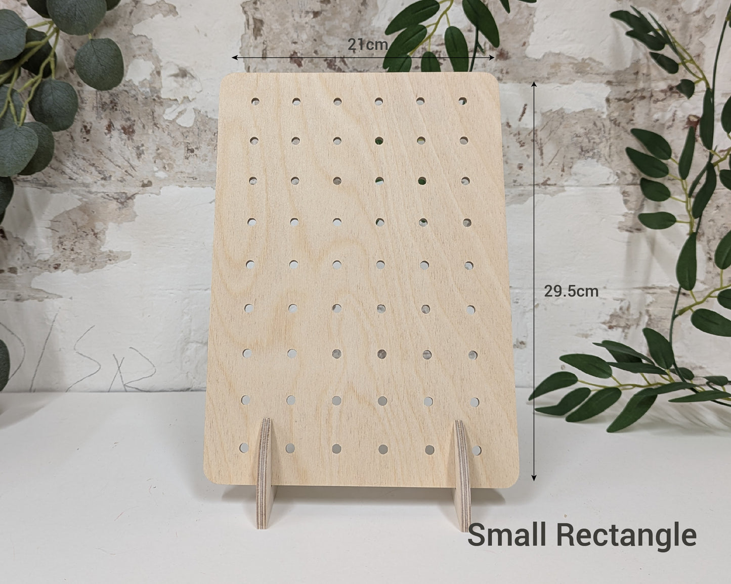 Small Wooden Pegboard - Multiple Sizes - Birch Plywood - Versatile and Stylish Display Solution