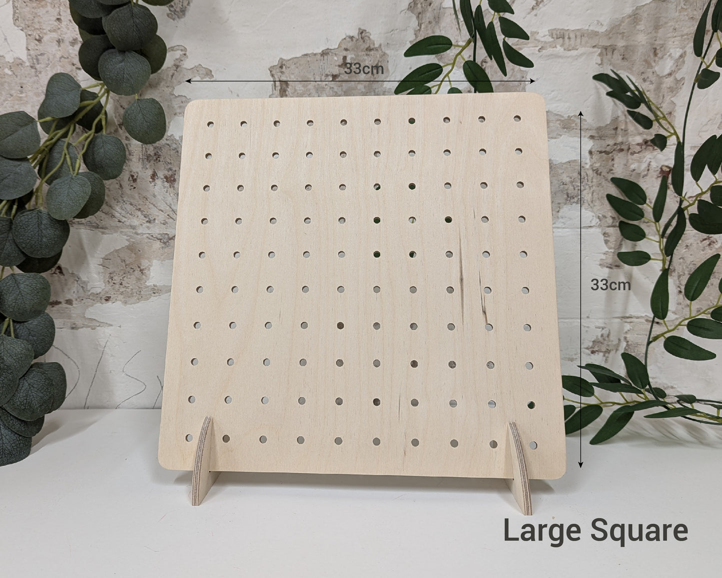 Small Wooden Pegboard - Multiple Sizes - Birch Plywood - Versatile and Stylish Display Solution