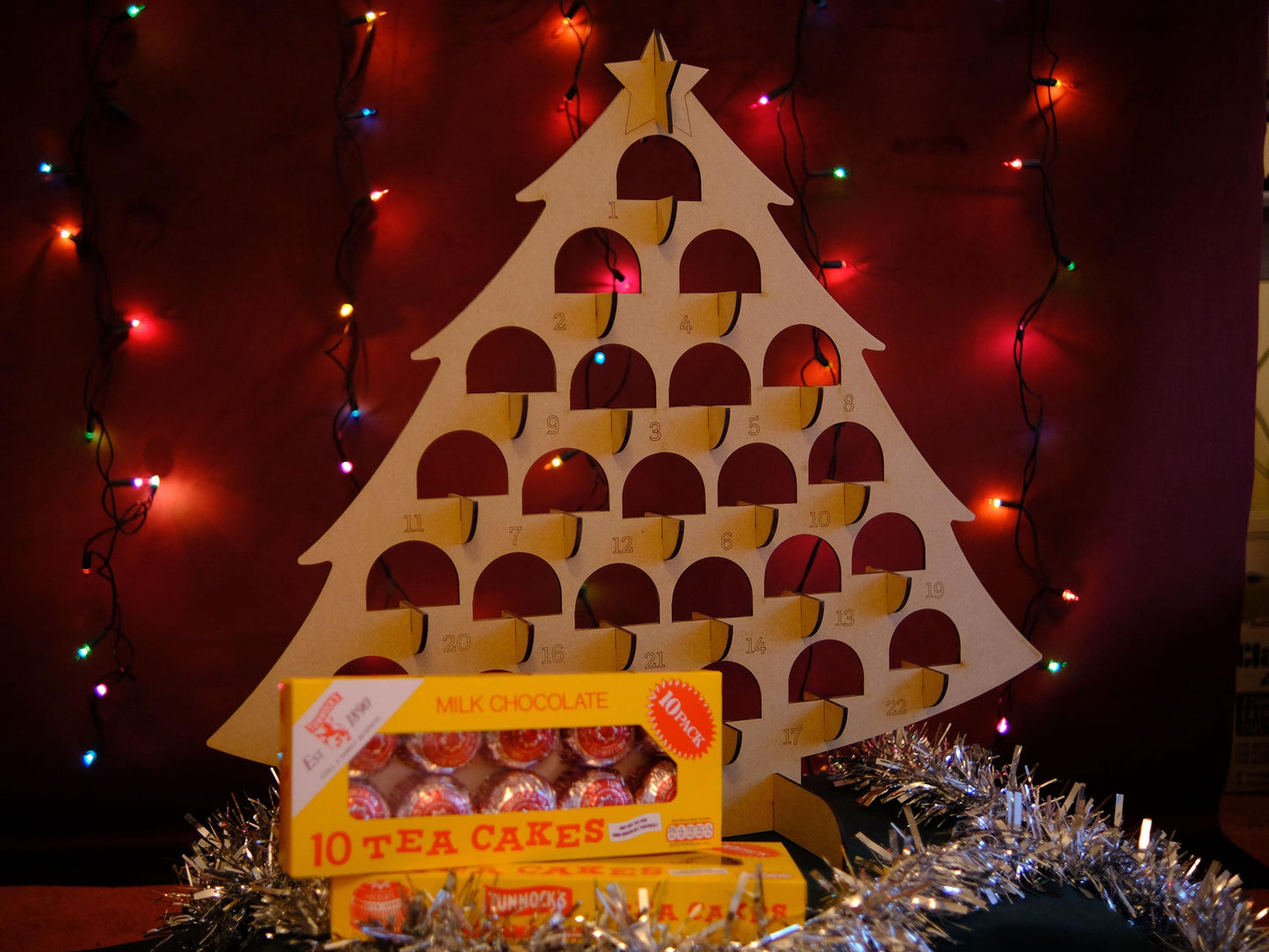 Tunnock’s Teacakes Advent Calendar Tree Reusable - Christmas Countdown - Fill Your Own