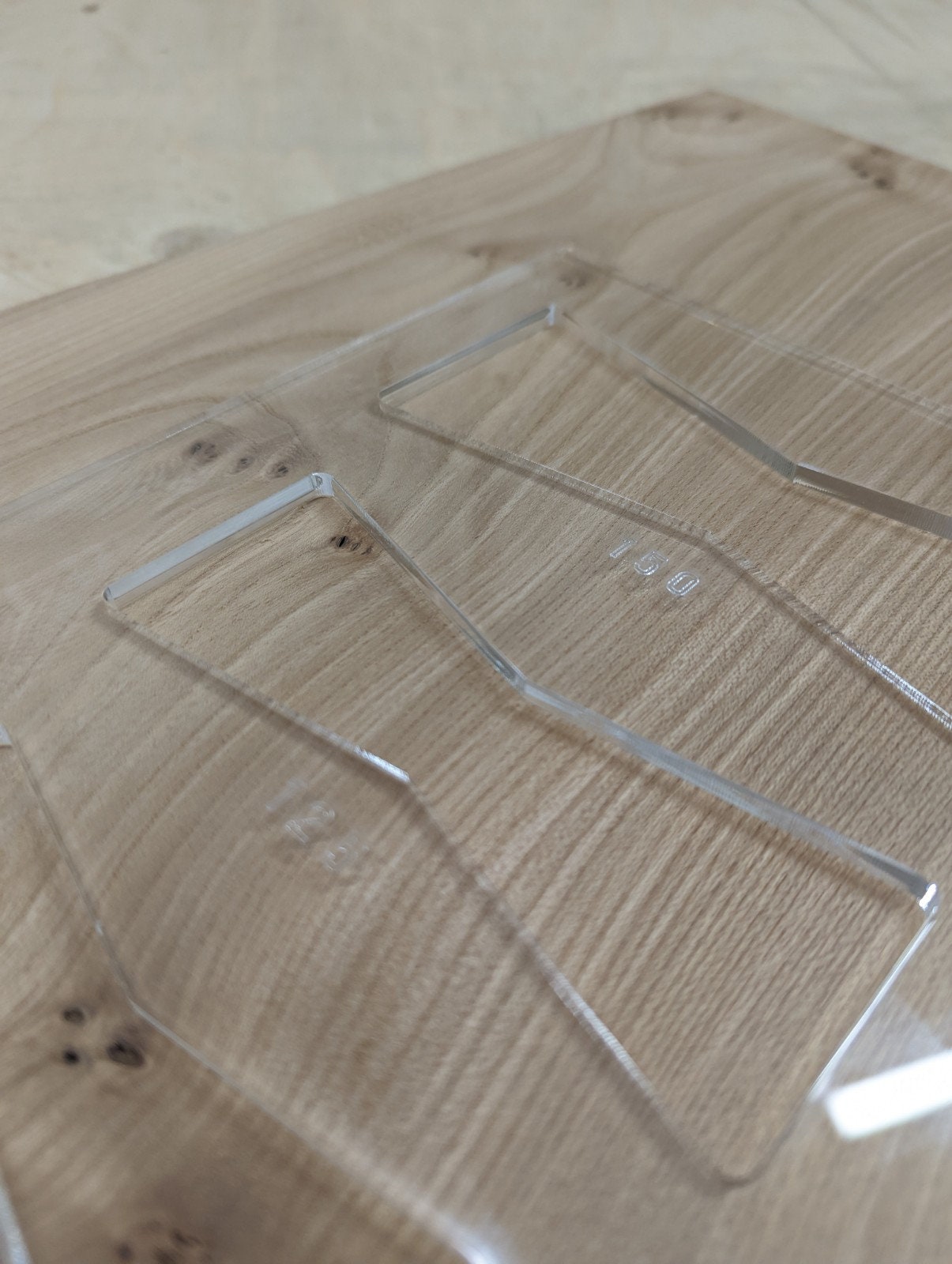 Acrylic Bow Tie Joint Router Jig - Butterfly Dutchman Inlay Mortice - 4 sizes