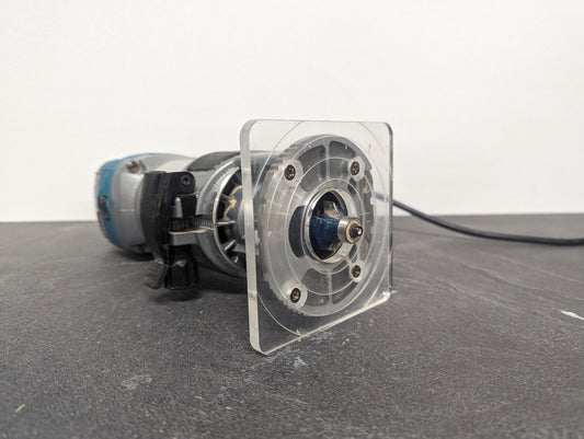 Square Makita Katsu Dewalt Router Base - Clear Acrylic