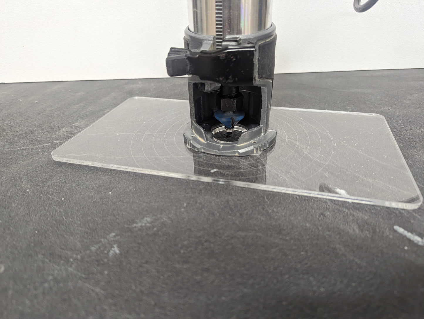 Extra Large Makita Dewalt Katsu Router Base - Clear Acrylic