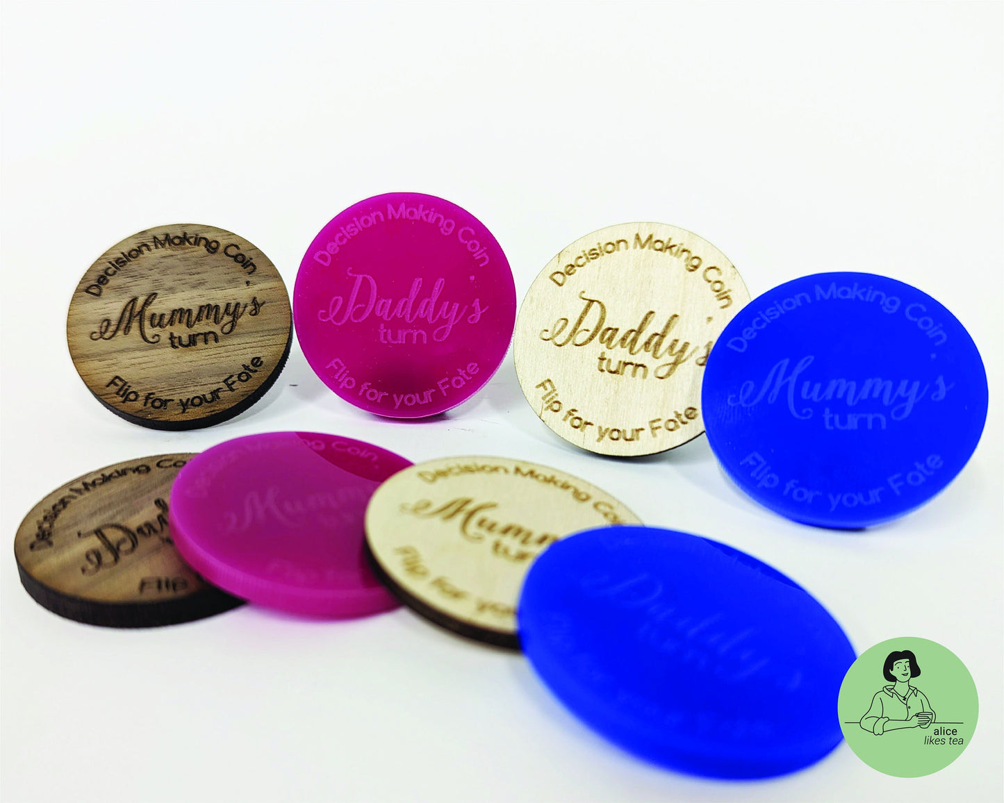 Decision Coin Flip for New Parents - Perfect for Baby Shower Gift