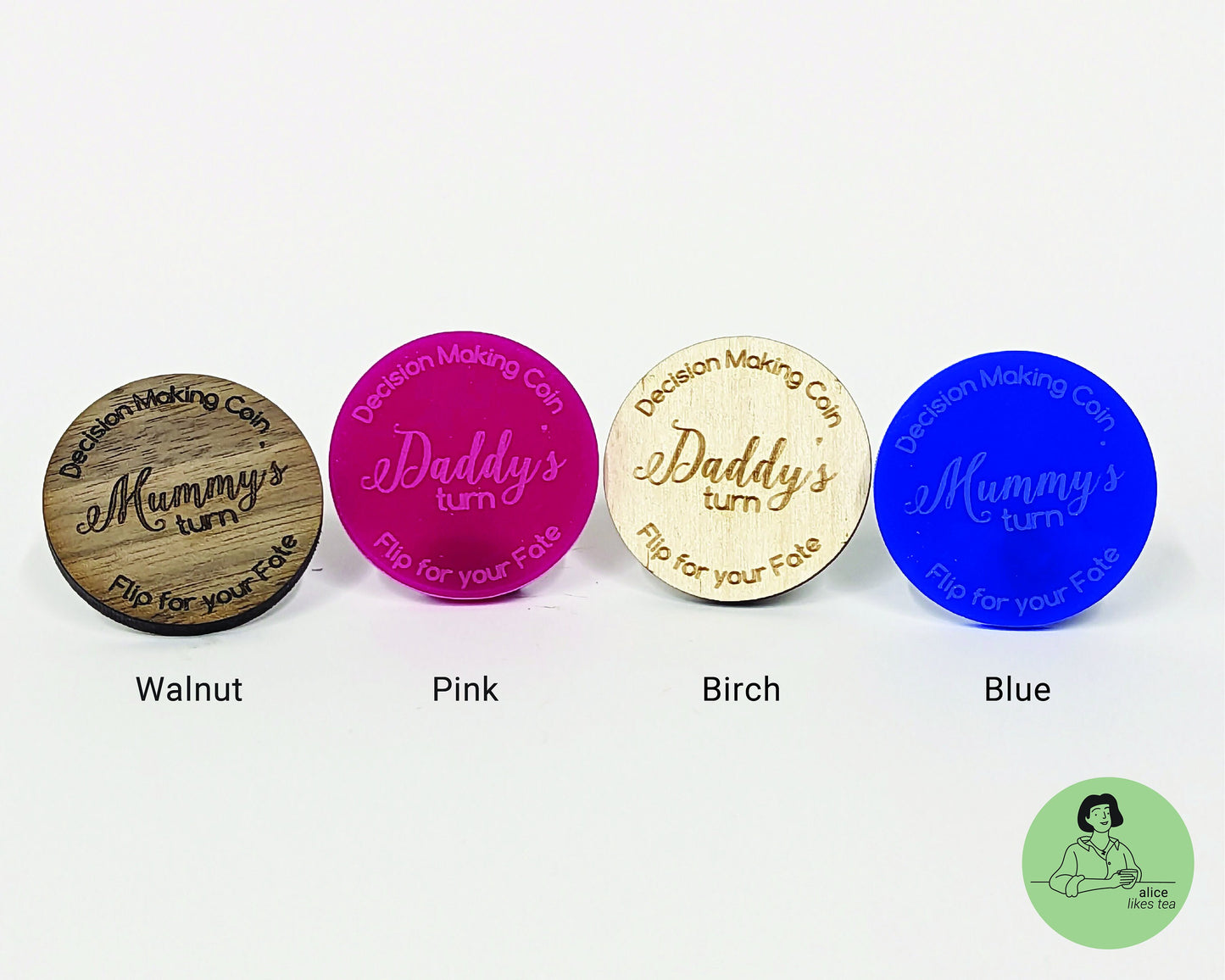 Decision Coin Flip for New Parents - Perfect for Baby Shower Gift