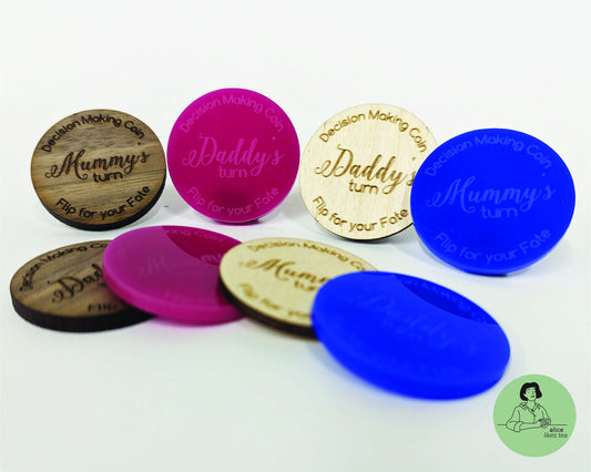 Decision Coin Flip for New Parents - Perfect for Baby Shower Gift
