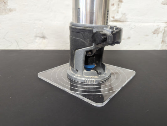 6" Large Square Makita Dewalt Katsu Router Base - Clear Acrylic