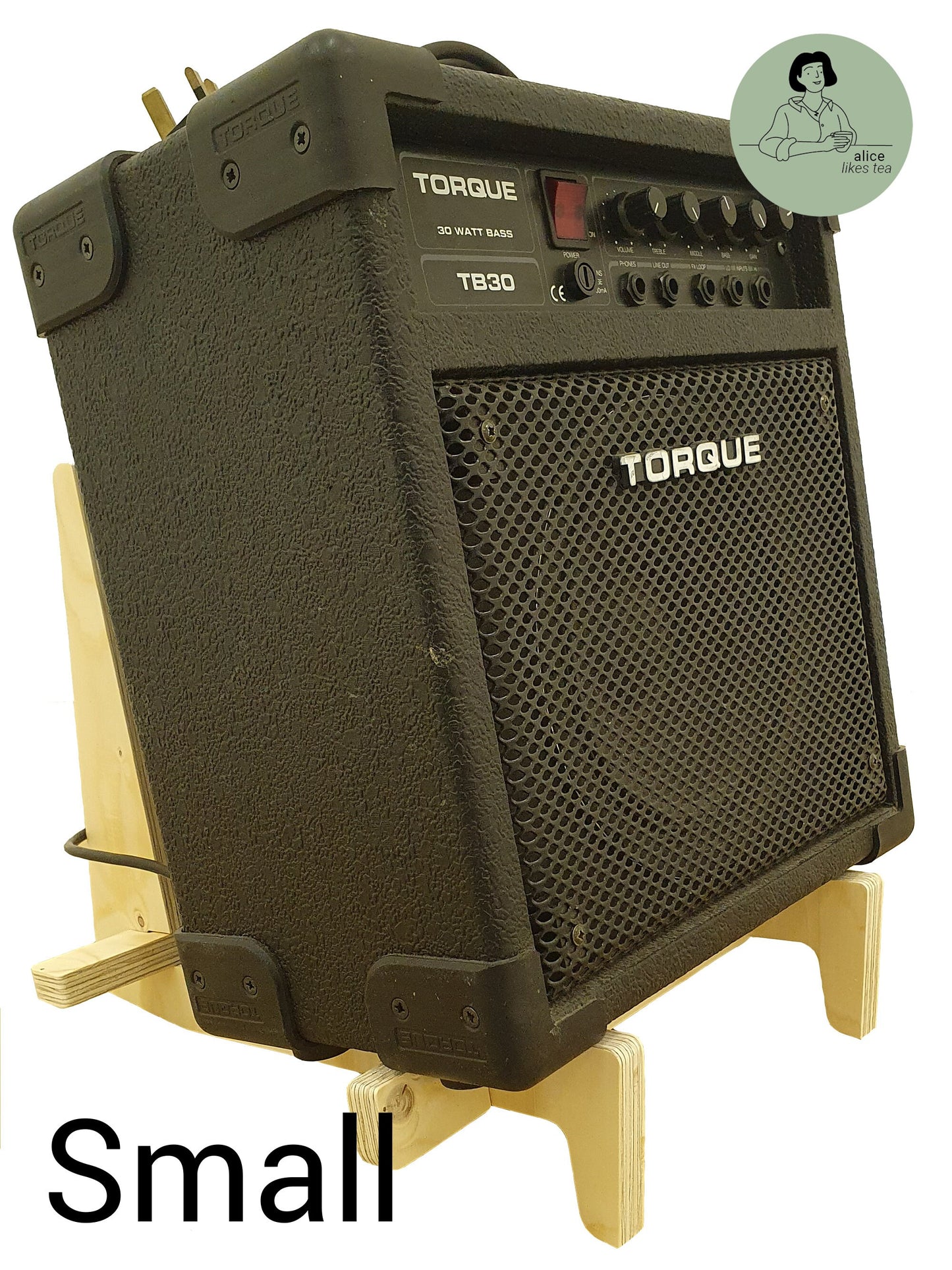 Premium Birch Ply Adjustable Portable Wooden Guitar Amp Stand - Various Sizes