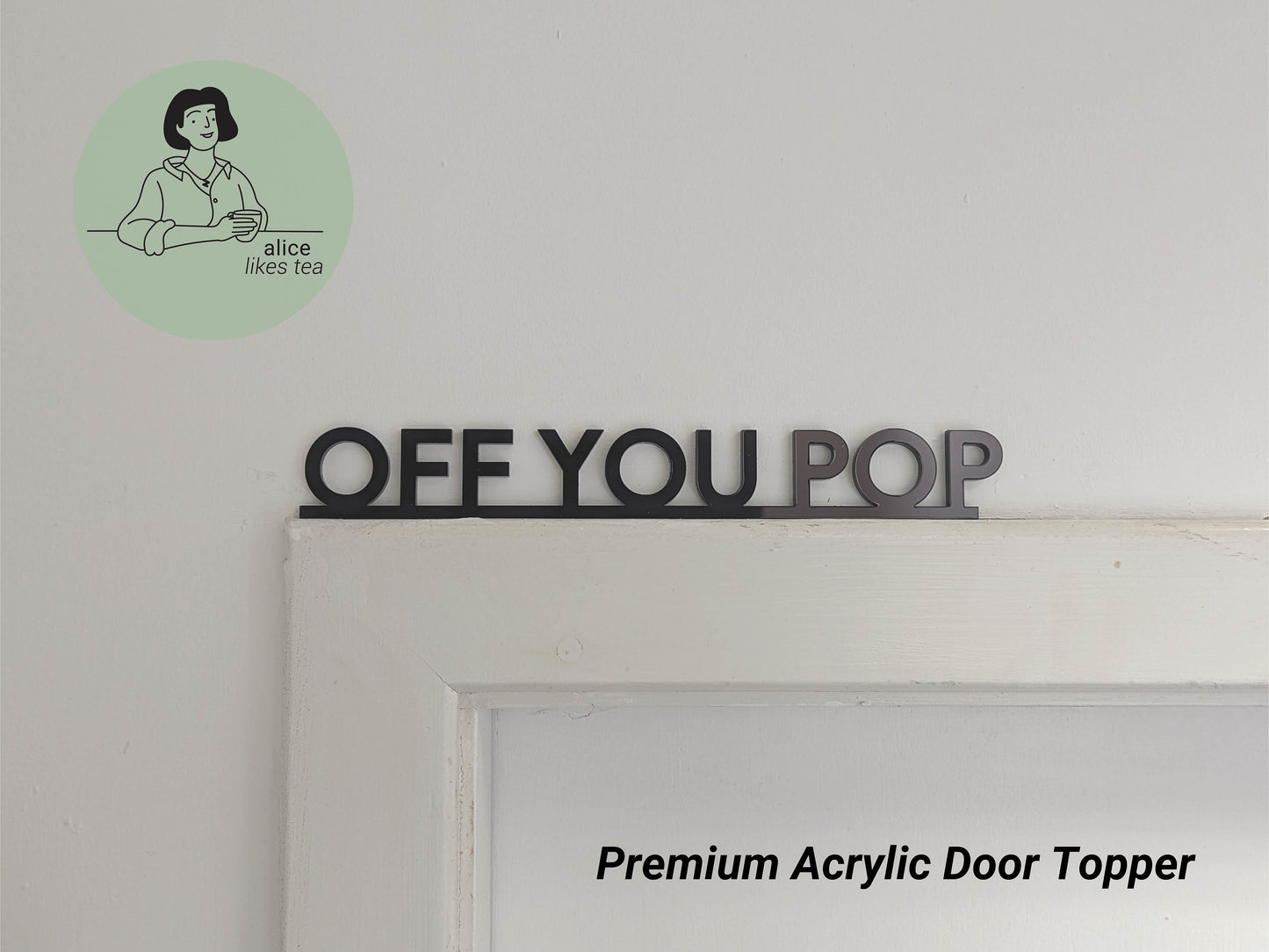 CUSTOM Design - Premium Acrylic Door Topper - Shelf Decor - Perfect Gift - Front Door Sign