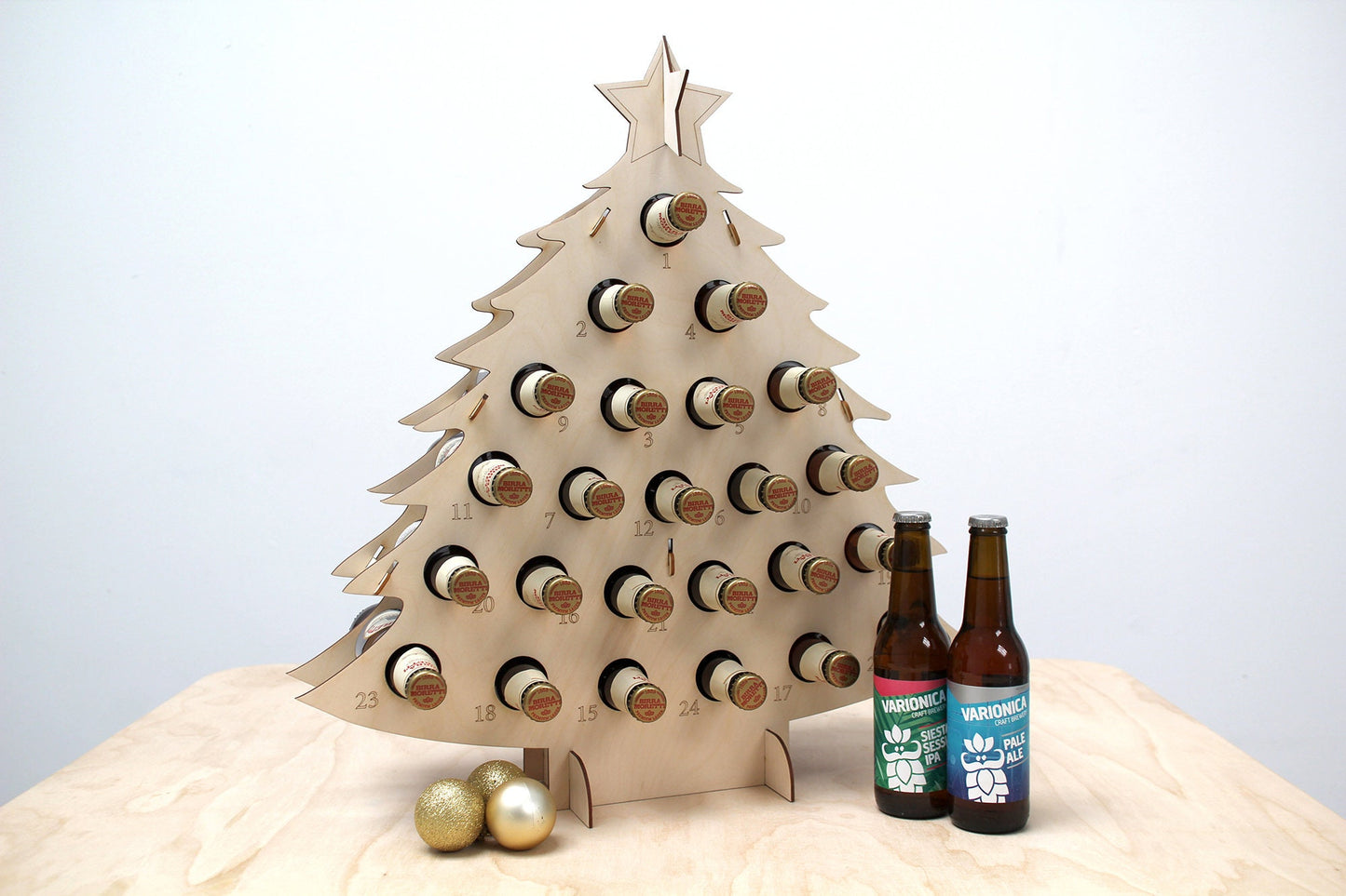 Bottle Christmas Tree Advent Calendar for Beer/Wine/Prosecco/Coca-Cola