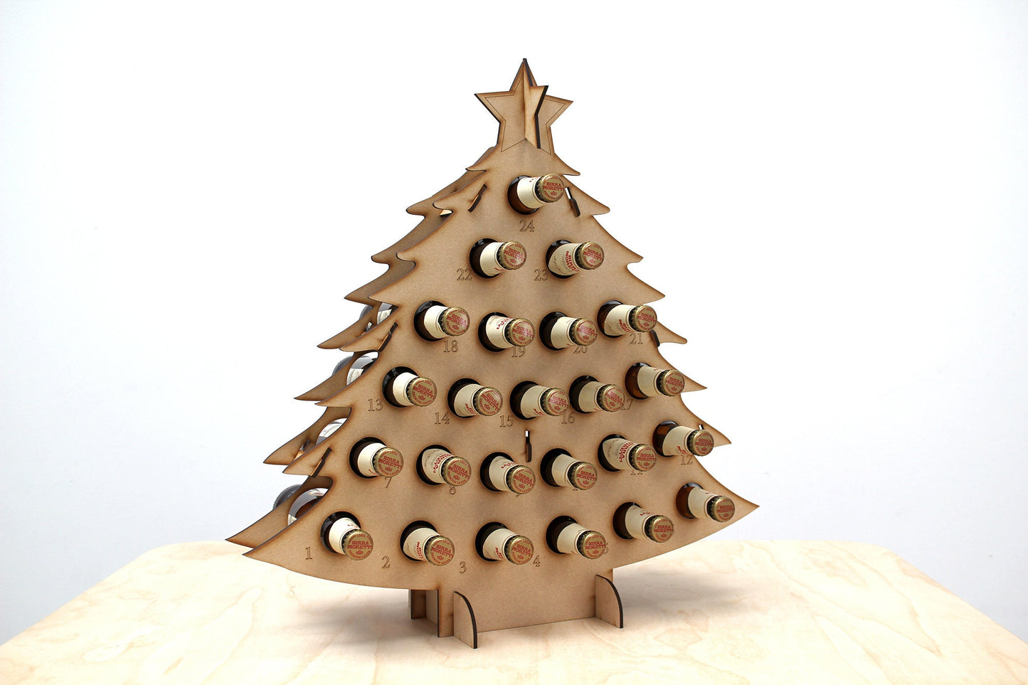 Bottle Christmas Tree Advent Calendar for Beer/Wine/Prosecco/Coca-Cola