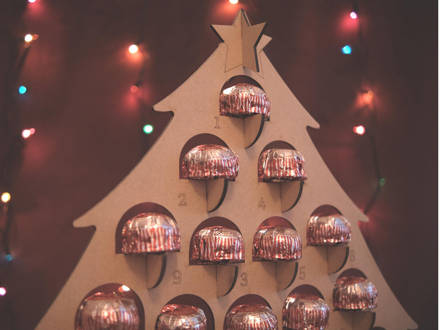 Tunnock’s Teacakes Advent Calendar Tree Reusable - Christmas Countdown - Fill Your Own