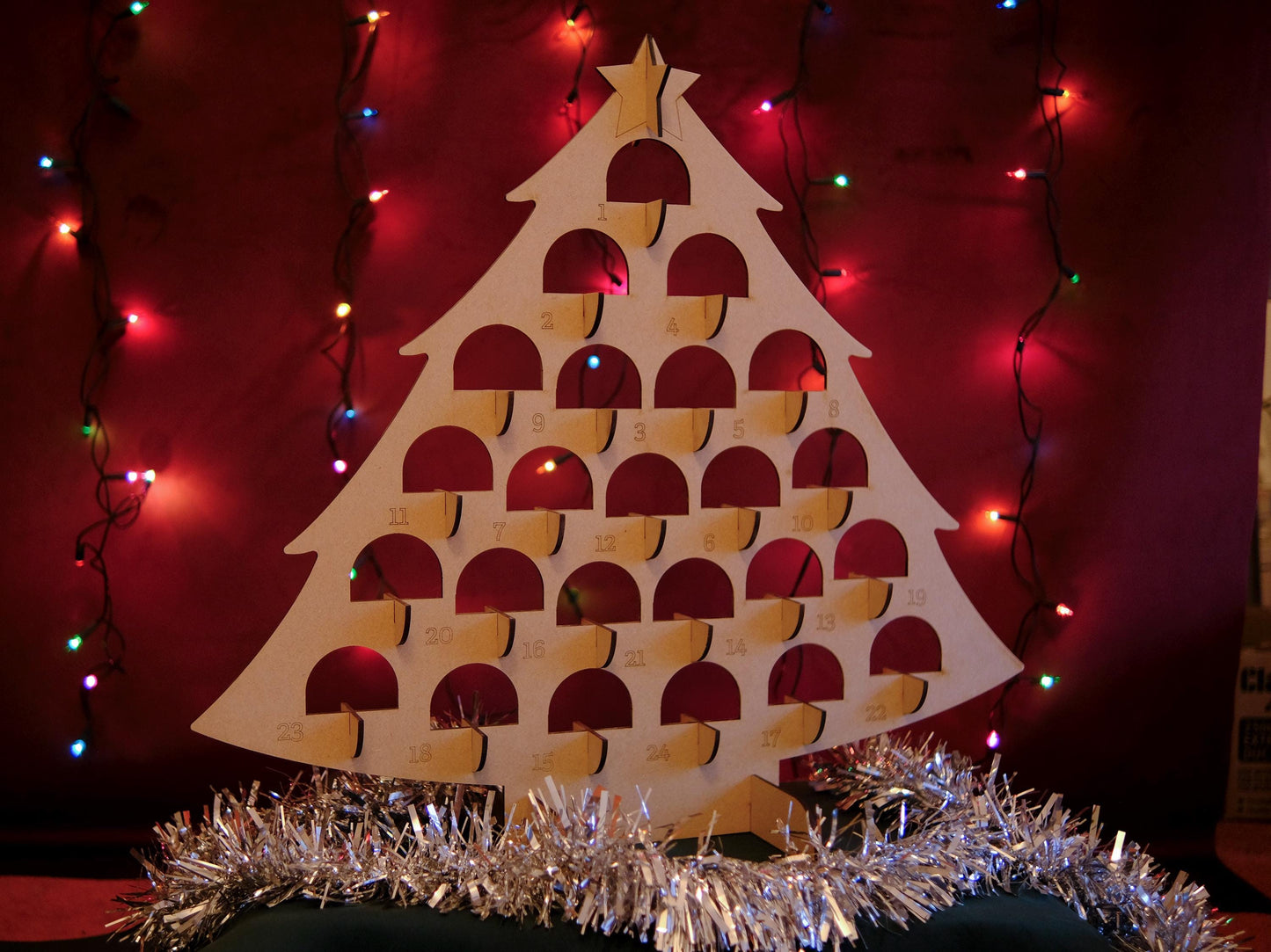 Tunnock’s Teacakes Advent Calendar Tree Reusable - Christmas Countdown - Fill Your Own