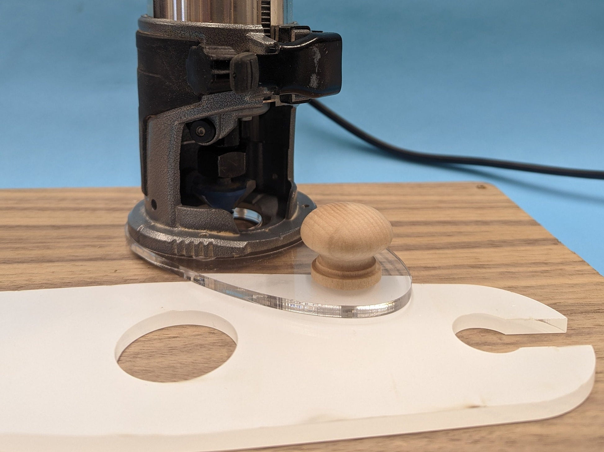 Makita Dewalt Katsu Router Single Handle Base - Clear Acrylic ...