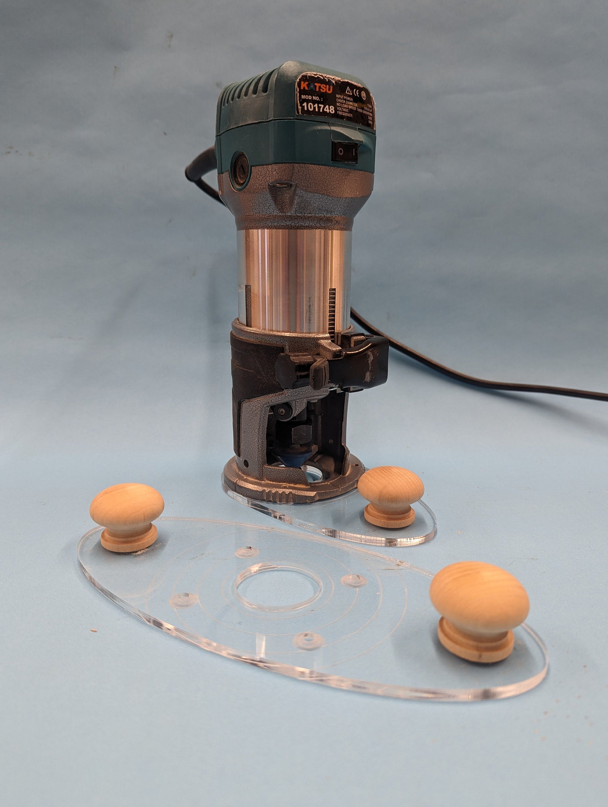 Makita Dewalt Katsu Router Single Handle Base - Clear Acrylic ...